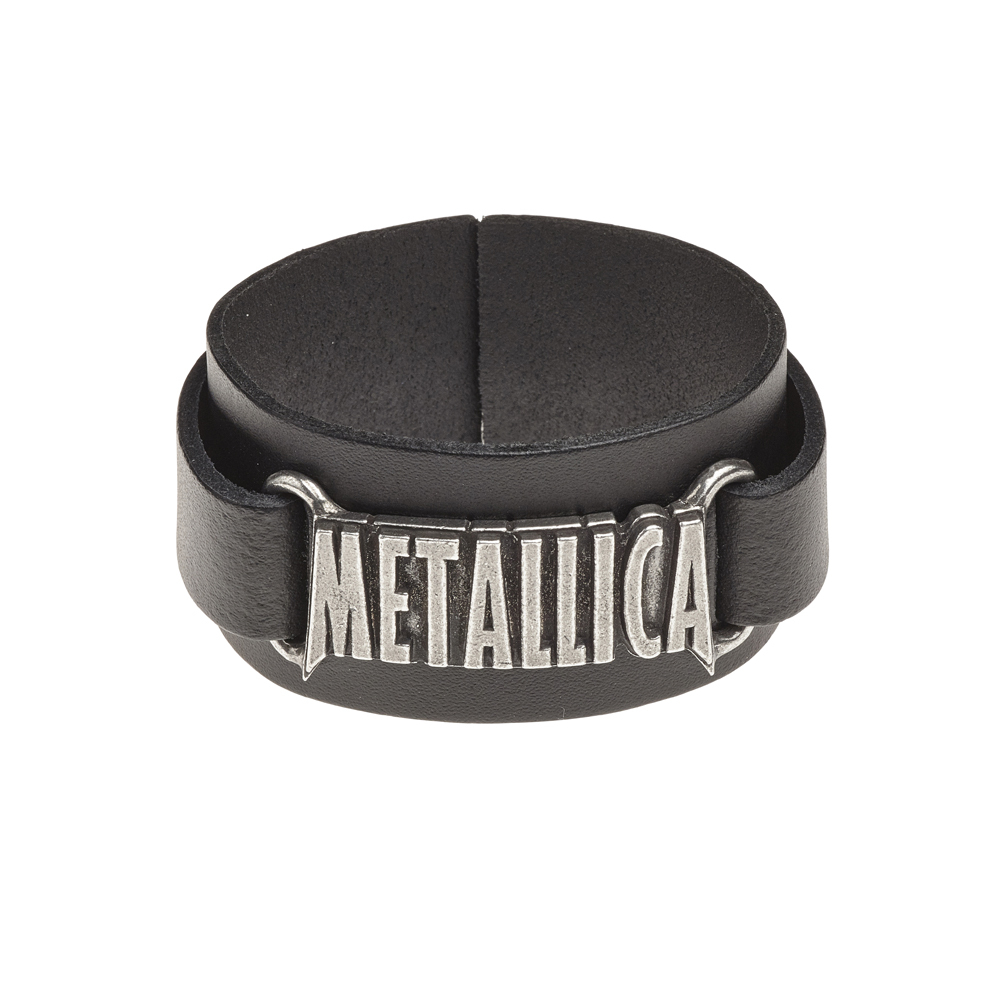 Кожаный Браслет Metallica: Logo
